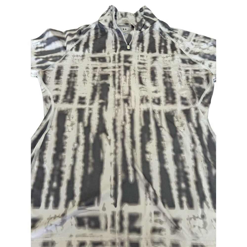 Women XL under armour high neckline zip pullover long sleeve workout top shirt - Picture 4 of 11